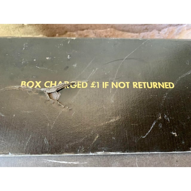 Textile Early 20th Century Vintage English Laundry Mailing Box For Sale - Image 7 of 12