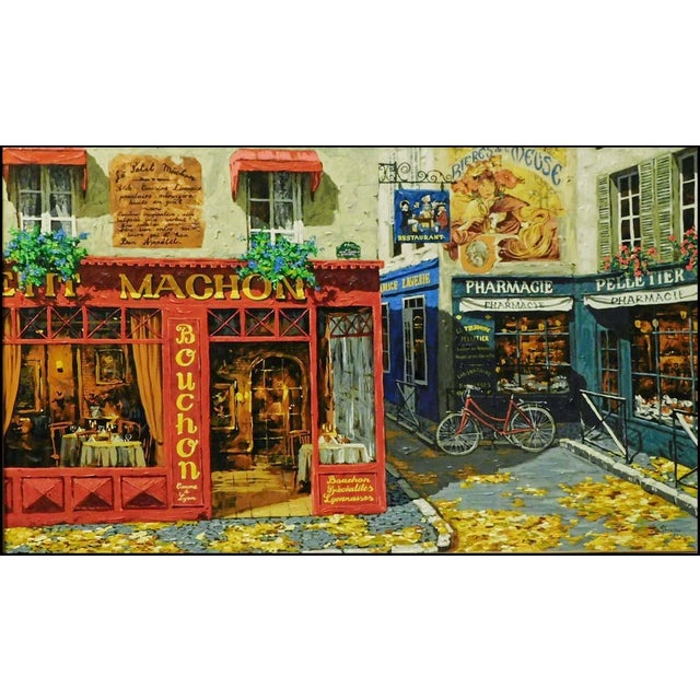 "Autumn in Paris" by Viktor Shvaiko Original limited edition serigraph on canvas, hand embellished This piece is hand...