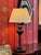 Gray 19th Century French Bronze Table Lamp With Baluster Column and Square Base For Sale - Image 8 of 12