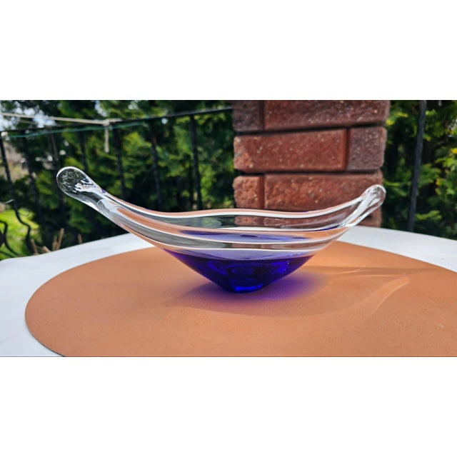 1970s Murano Glass Gondola in Cobalt, 1970s For Sale - Image 5 of 7