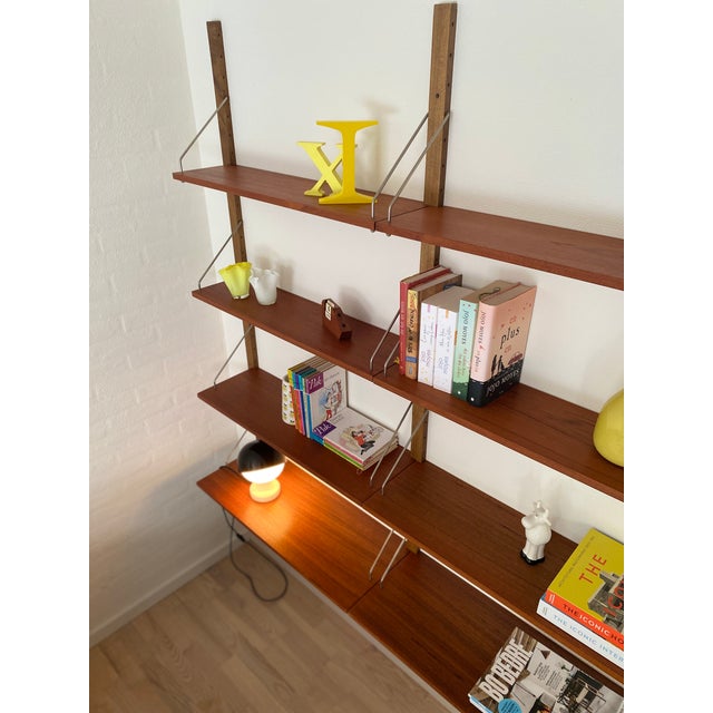 Wood Teak Shelving System in the style of Poul Cadovius, 1960, Set of 11 For Sale - Image 7 of 17