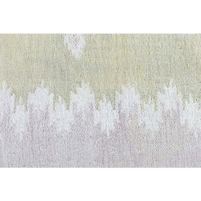 Doris Leslie Blau Indian Dhurrie - Mid-Century Lavender Flatweave Cotton Rug For Sale - Image 4 of 10