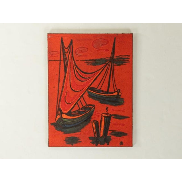 Ceramic Ceramic Wall Hanging, 1960s For Sale - Image 7 of 7