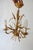 1970s Vintage Metal Chandelier Lamp with Ears of Wheat attributed to Kogl Hans, 1970s For Sale - Image 5 of 6