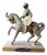 Vintage Italian Bronze Sec. XV Medieval Knight Horse Sculpture, 1950s For Sale