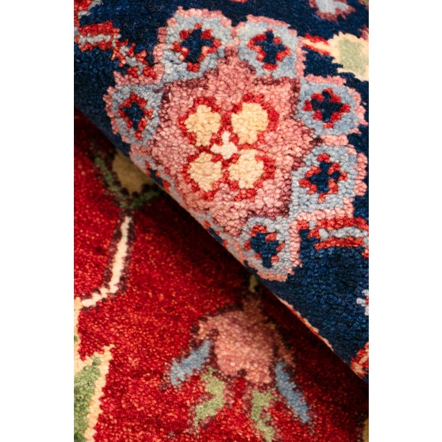 Serapi Rust/Navy Area Rug - 8' 0'' X 9'10'' For Sale - Image 10 of 10