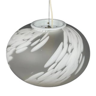 Vintage Swirl Murano Glass Pendant Lamp in Vetri Murano, Italy, 1970s For Sale