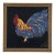 Original Fire Rooster Painting on Canvas Gilt Frame For Sale