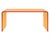 Transparetn Waterfall Acrylic Neon Orange Console Table For Sale - Image 4 of 5