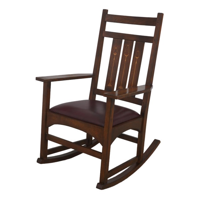 Stickley Harvey Ellis Design Mission Oak Rocker For Sale