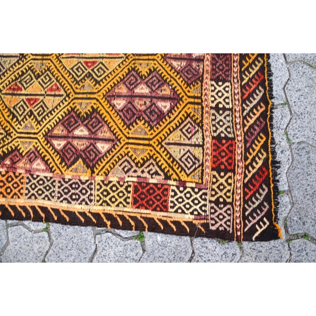 1960s Anatolian Floor Kilim Rug For Sale - Image 9 of 11