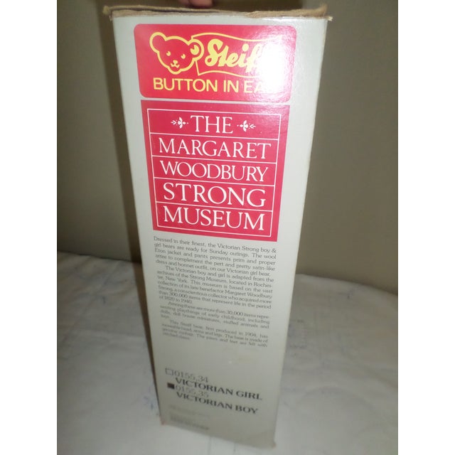 Goldenrod Vintage 1980s Steiff Victorian Boy Mohair 14" Teddy Bear Fully Jointed in Box For Sale - Image 8 of 9