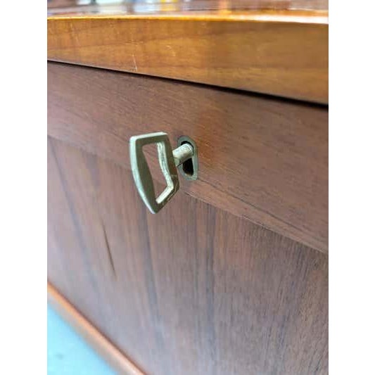 Mid 20th Century Scandinavian Modern Teak Locking Box by O. Schjøll & B.K. Handest For Sale - Image 12 of 14