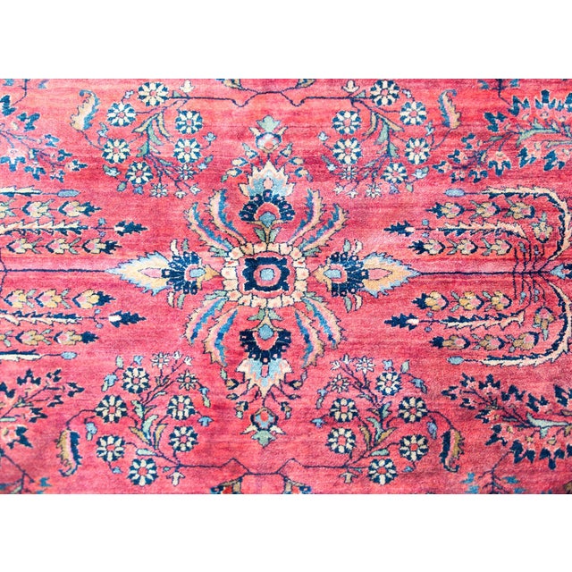 Early 20th Century Early 20th Century Persian Sarouk Mohajeran Rug For Sale - Image 5 of 14
