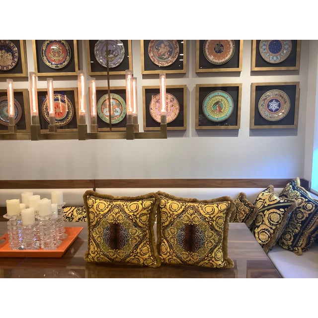 Vintage Atelier Versace Fabric Pillows - a Pair For Sale - Image 9 of 12