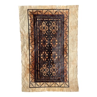 Late 20th Century Tapa Cloth Textile For Sale