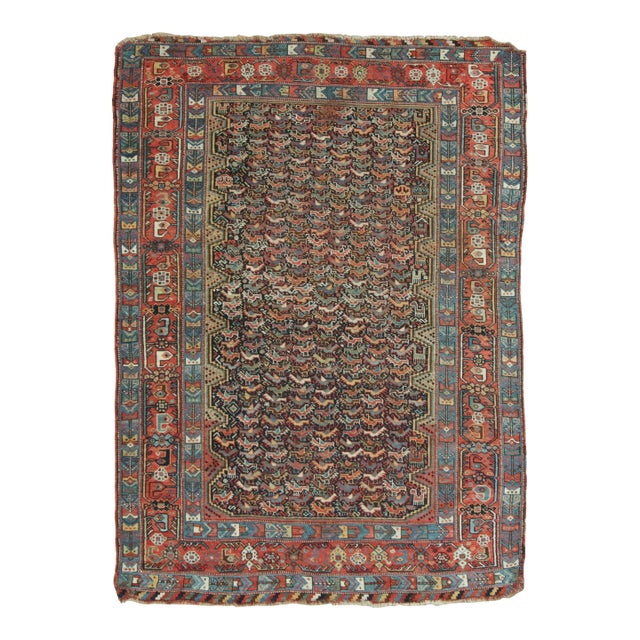 Antique Khamseh Qashqai Wool Rug by Rug & Kilim,1890–1909 For Sale