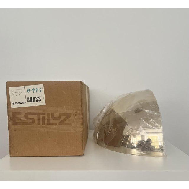 Large Mid-Century Gold Wall Sconces from Estiluz, Barcelona, 1970s, Set of 2 For Sale - Image 11 of 15