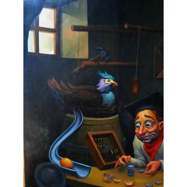 An original 1999 oil-on-canvas painting by Ukrainian artist Anatolii Kozelskyi, also known as Anatolii Kozelsky. The work...