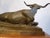 Metal Signed Bronze “Range Baron” Longhorn Sculpture on Wood Base For Sale - Image 7 of 12