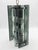 1970s Pendant Light in Thick Green-Grey Glass and Chromed Metal in the style of Fontana Arte, 1970 For Sale - Image 5 of 14