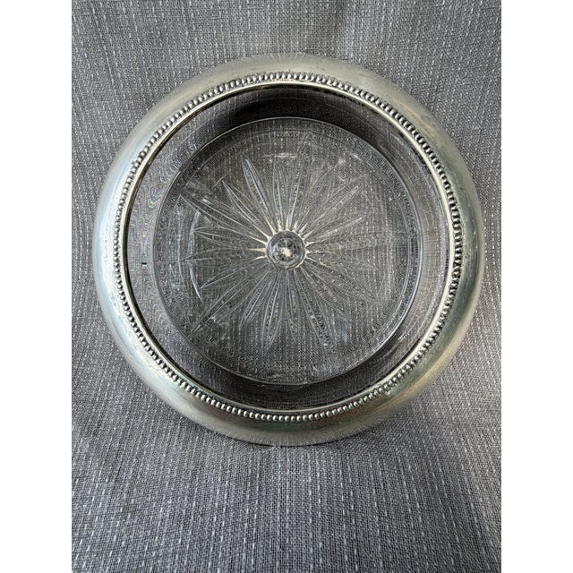 American Vintage Sterling Silver Champagne Wine Coaster Frank Whiting Co For Sale - Image 3 of 12