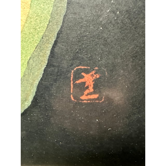 This art piece is a rare Kaoru Kawano Japanese woodblock print titled "Nude (No. 1)" from 1959. This limited edition...