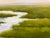 Large Square Winding Marsh Creek Painting - 48x48 For Sale - Image 9 of 9