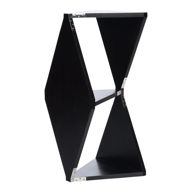 "Doppelgänger" Ebonized Solid Teak Multifunctional Shelf Designed by Maximilian Eicke for Max Id Ny For Sale