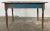 Wood Antique Reclaimed Wood Weathered Blue Painted Table For Sale - Image 7 of 13