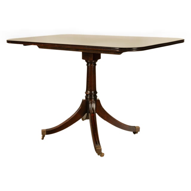Antique Tilt Top Georgian Regency Mahogany Pedestal Breakfast Dining Table 1810 For Sale In Portland, OR - Image 6 of 17