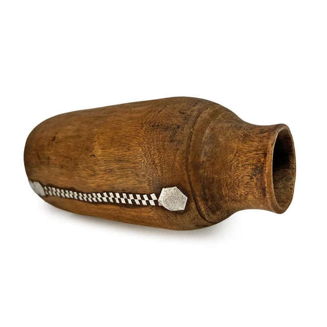 Vintage Wood Tutsi Pot For Sale - Image 4 of 8