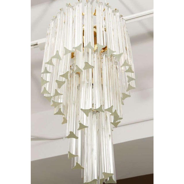 Glass Venini Murano Glass Foyer Chandelier For Sale - Image 7 of 8