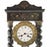 Ebonized Wood Clock with Brass Inlays, 19th Century For Sale - Image 3 of 4