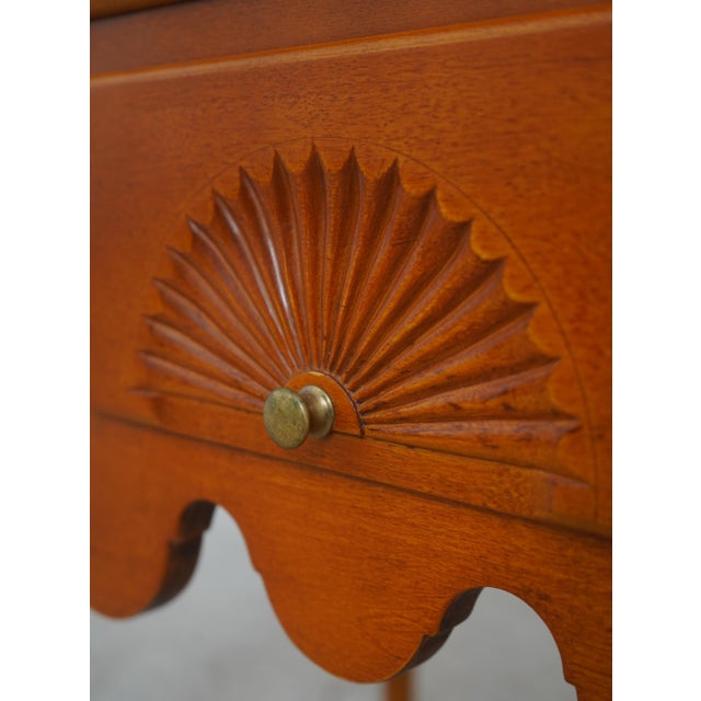 New England Queen Anne Style Dressing Table Lowboy For Sale - Image 9 of 17