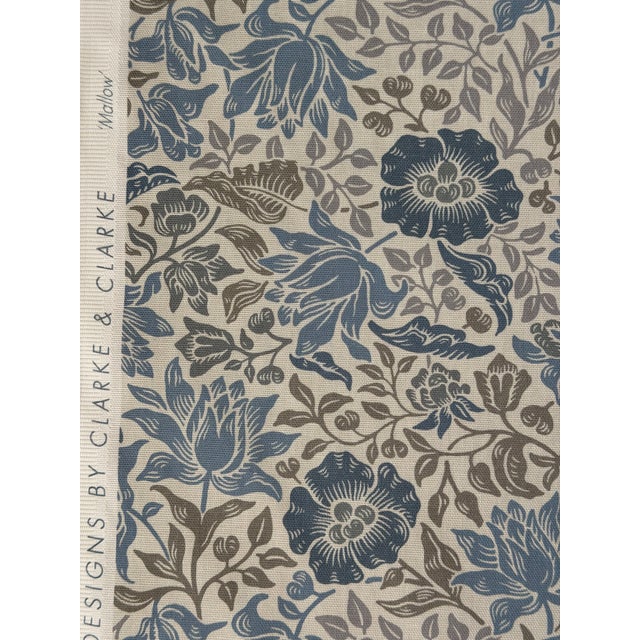William Morris by Clarke & Clarke Mallow 2 Yards Cotton Fabric For Sale - Image 4 of 4