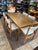 1950s Danish Teak Draw Leaf Dining Table With 6 Chairs Mid Century Modern For Sale - Image 9 of 11