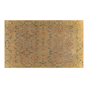 Fine Antique Indian Bold, Orange Handmade Wool Rug