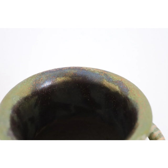 Italian Hand Painted Glazed Ceramic Vase by Riccardo Gatti, 1950s For Sale - Image 9 of 18