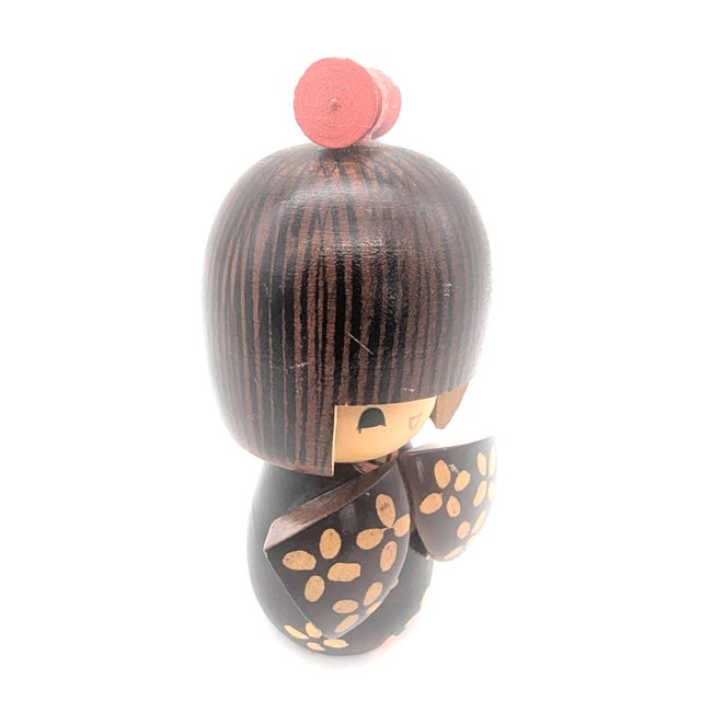Vintage Japanese Wood Kokeshi Doll For Sale In Miami - Image 6 of 12