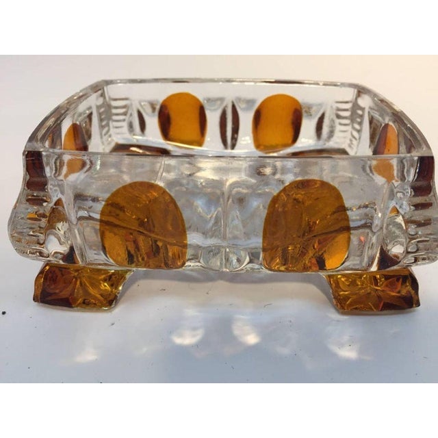 Transparent Vintage 1930s Art Deco Karl Palda Crystal Vanity Set of Three Pieces For Sale - Image 8 of 12