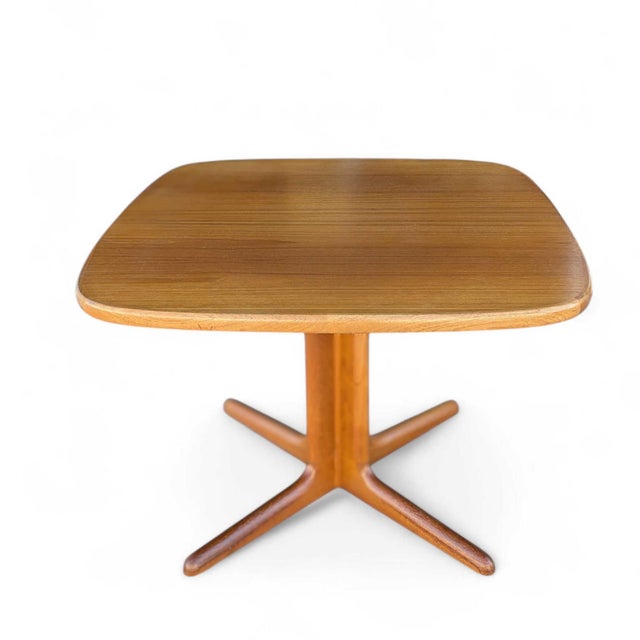Refinished Scandinavian Modern Teak Square Dining Table, Mid-Century For Sale - Image 9 of 18