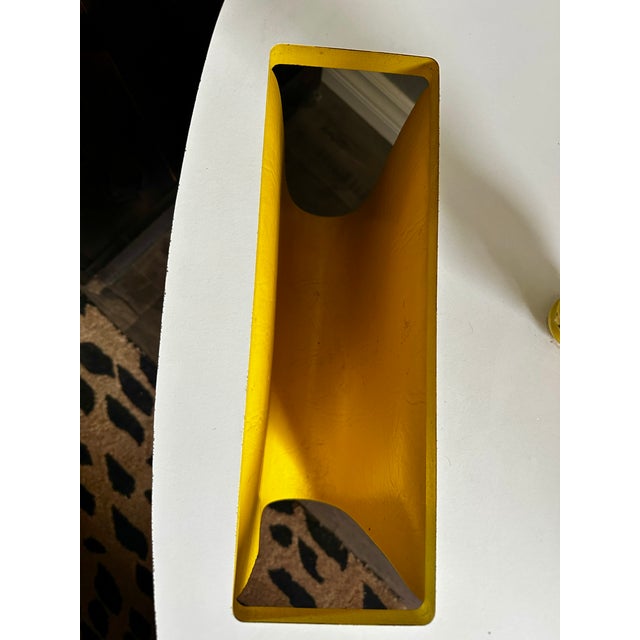 Vintage Italian Table Lamp W/Original Shade & Slot for Books / Media: Brady Bunch Mod Style For Sale - Image 14 of 16