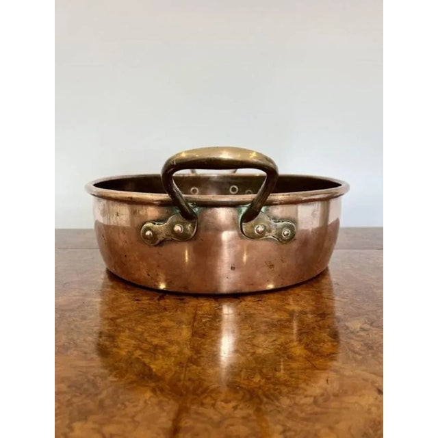 Large George III Copper Pan, 1800s For Sale - Image 4 of 5