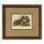 Mid 19th Century Ruffed Grouse Original Antique Bird Print by John James Audubon, Framed in Burl Wood For Sale