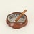 Glass Curved Nova Ashtray in Brown Leather and Cut Crystal from Tecno, Italy, 1950s For Sale - Image 7 of 12