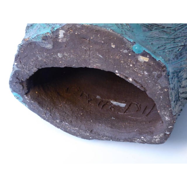 1950s Large Ceramic Art Sculpture by Odette Dijeux for Namur, Belgium, 1950s For Sale - Image 5 of 14