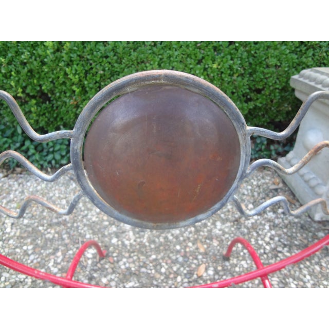 French Modern Mixed Metal Fire Place Screen For Sale - Image 9 of 11