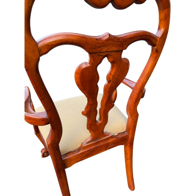 Brown Late 20th Century Attributed to Hickory White Hampton Collection Dining Chairs - Set of 8 For Sale - Image 8 of 18