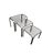 Metal Vintage Chrome Nesting Tables with Smoked Glass, 1970s, Set of 3 For Sale - Image 7 of 9